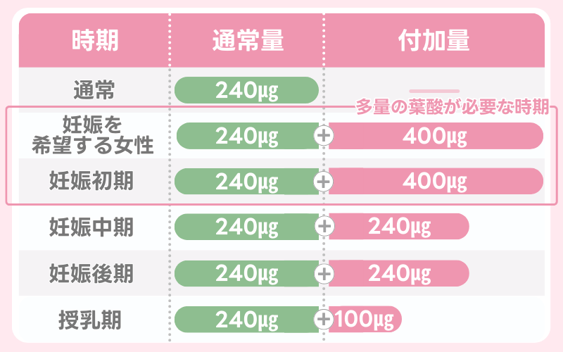 葉酸サプリはいつからいつまで飲む？おすすめの期間は妊娠前〜授乳期まで